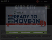 Tablet Screenshot of gaurcity.co.in